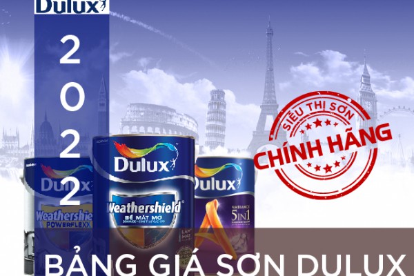 Bảng giá sơn Dulux năm 2022