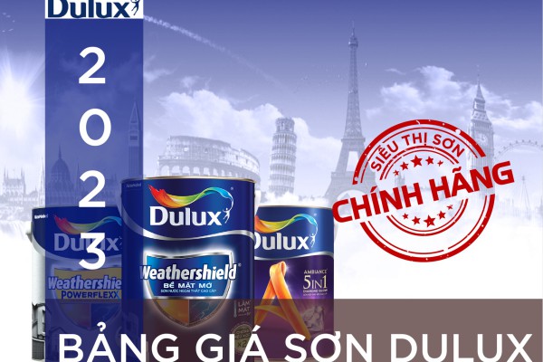 Bảng giá sơn Dulux mới nhất năm 2023