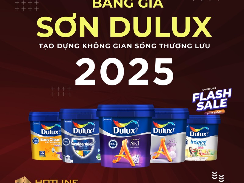 Bảng giá sơn Dulux mới nhất năm 2025