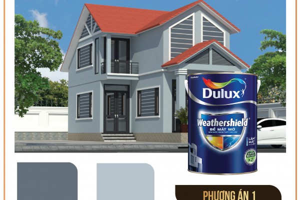 Phương án phối màu sơn 3D miễn phí cho ngôi nhà của bạn từ thương hiệu sơn Dulux