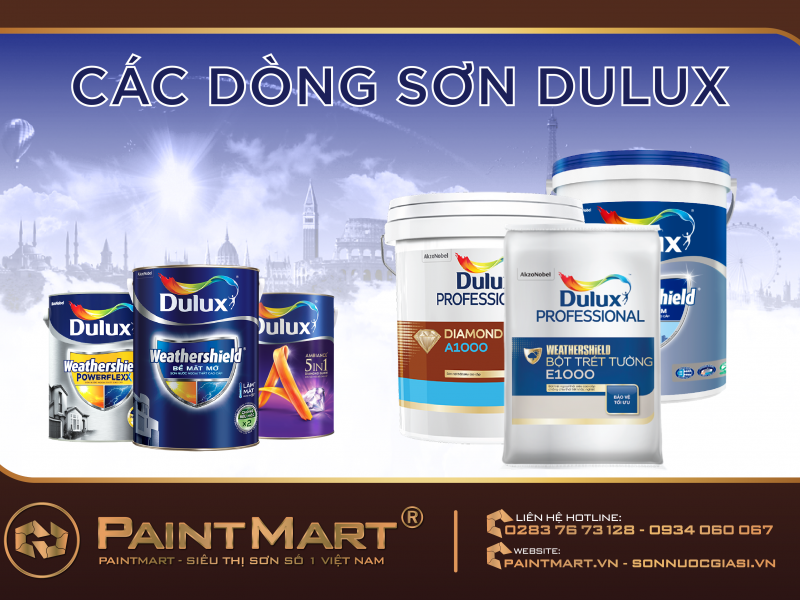 Các dòng sơn Dulux tại thị trường Việt Nam