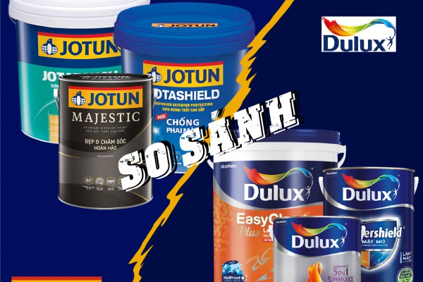 So sánh sơn Dulux và Jotun