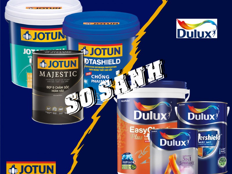 So sánh sơn Dulux và Jotun