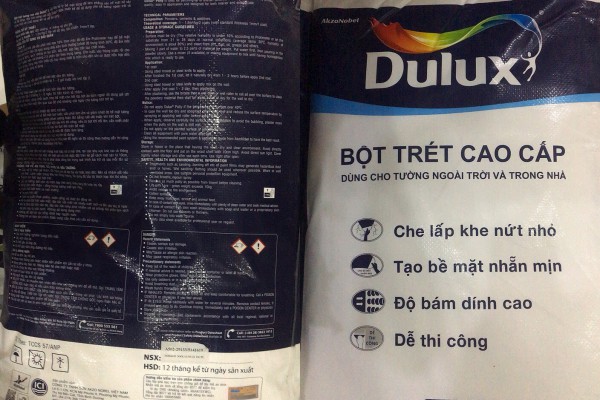 Cách nhận biết bột trét tường Dulux chính hãng