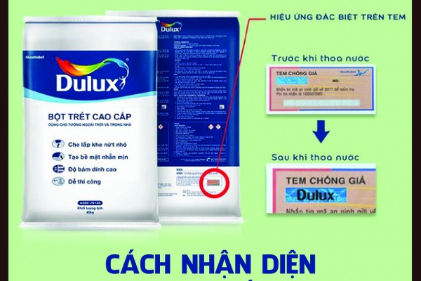 Cách nhận diện sơn Dulux chính hãng