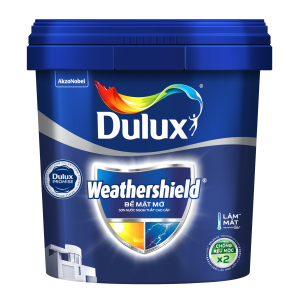 Sơn ngoại thất Dulux Weathershield bề mặt mờ BJ8