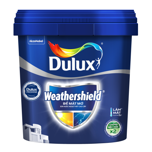 Sơn ngoại thất Dulux Weathershield bề mặt mờ BJ8