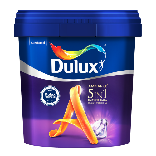 Dulux Ambiance 5 In 1 - Sơn Nội Thất Siêu Cao Cấp bề mặt bóng 66AB