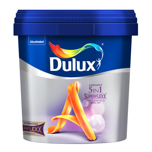 Sơn nước nội thất siêu cao cấp Dulux Ambiance 5 in 1 Superflexx Bóng Mờ Z611