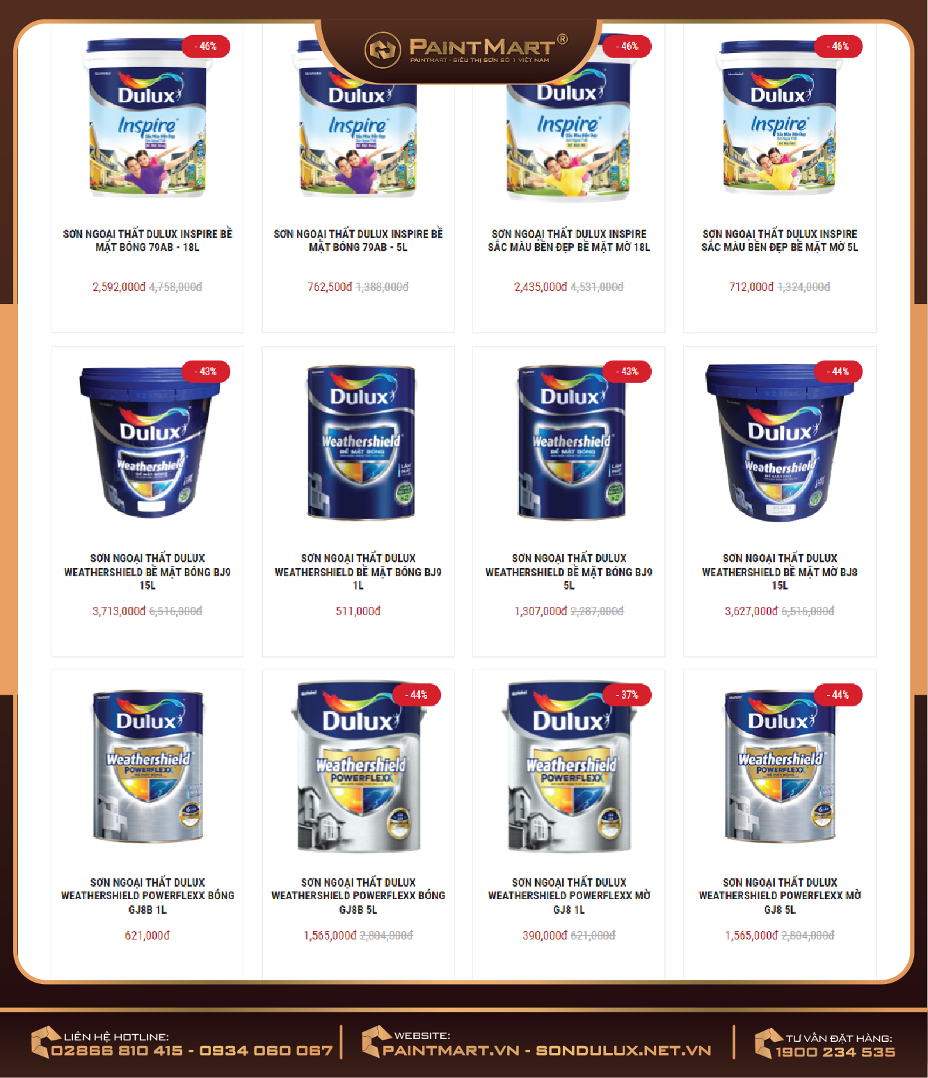 Cập nhật giá độc quyền sơn tường dulux giá tại cửa hàng nội thất uy tín