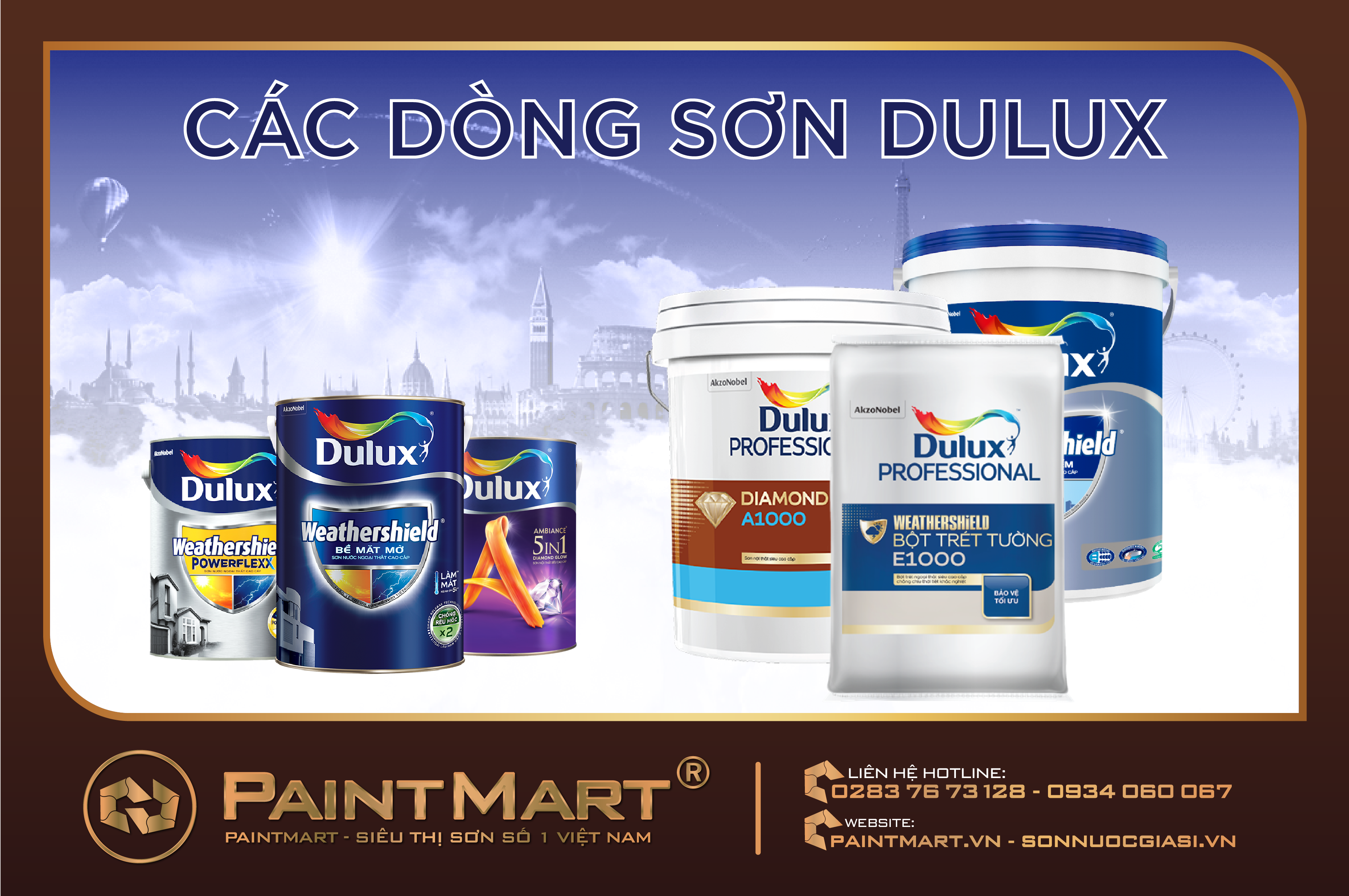 Các dòng sơn Dulux tại thị trường Việt Nam