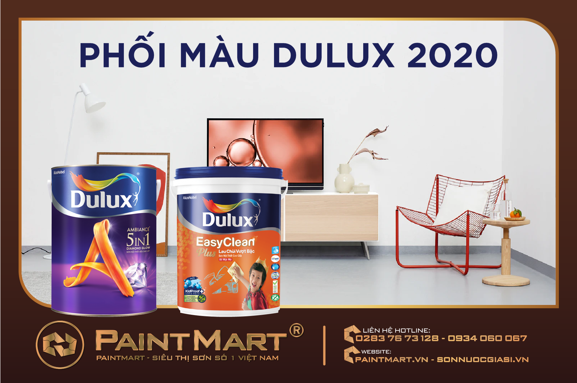 Xu hướng phối màu sơn nội thất Dulux 2020